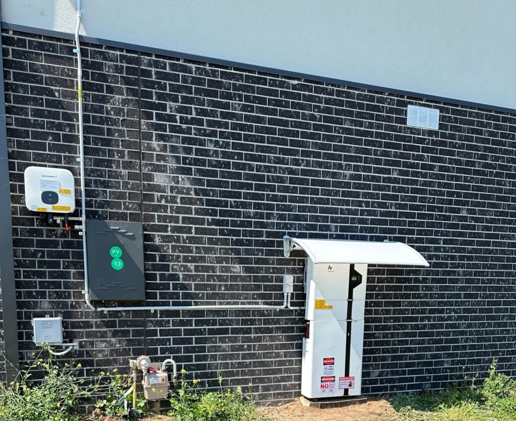 Battery and inverter installation
