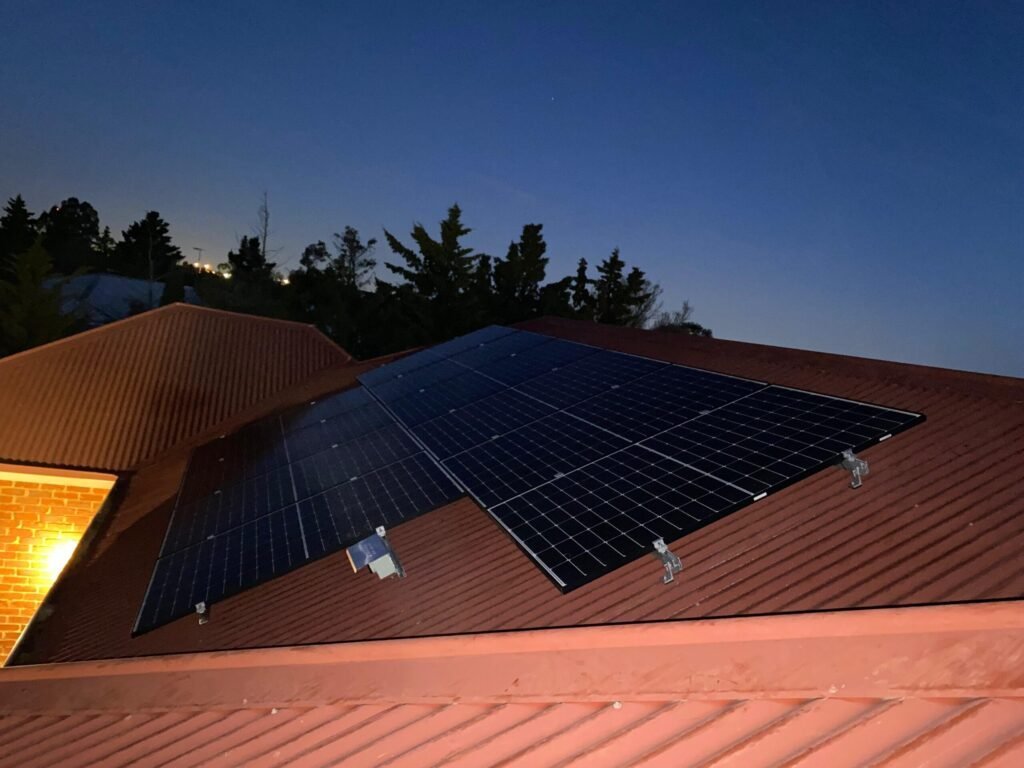 Solar on a metal roof